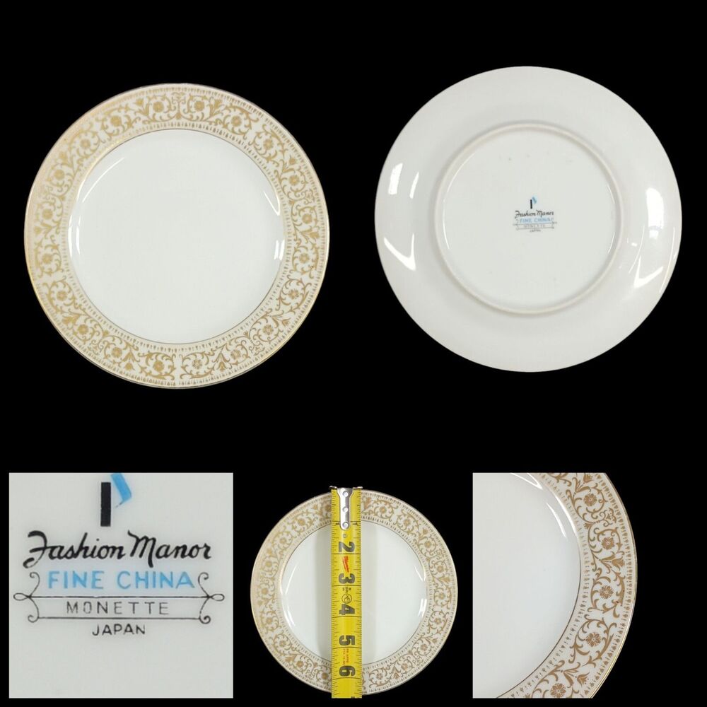 Vintage 6.5" Plate Fashion Manor Monette Pattern Fine China Porcelain
